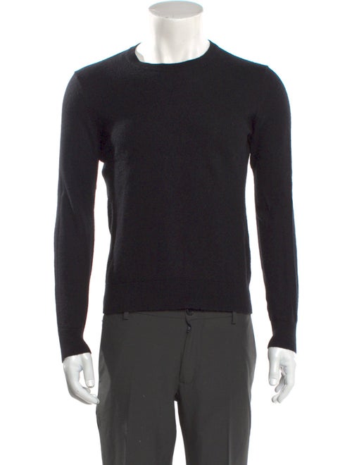 Burberry Smoked Check Pattern Crew Neck Pullover