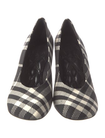 Burberry Plaid Print Pumps