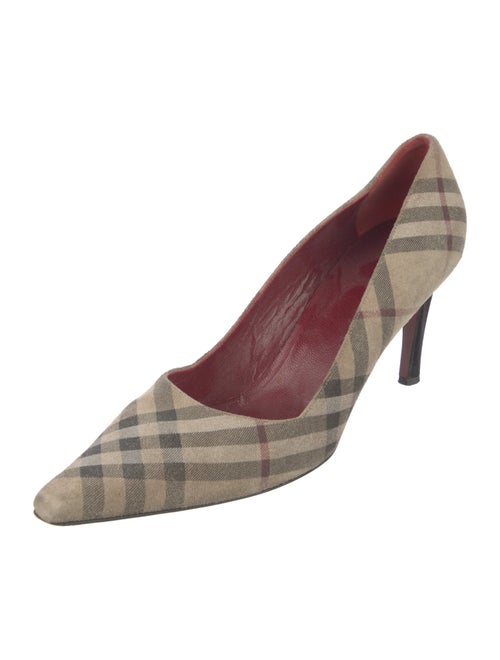 Burberry House Check Pattern Canvas Pumps
