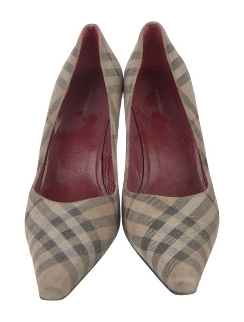 Burberry House Check Pattern Canvas Pumps