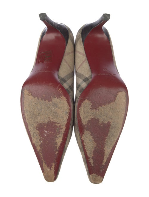 Burberry House Check Pattern Canvas Pumps