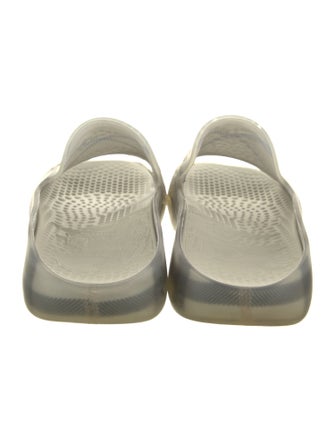 Burberry Rubber Plaid Print Slides