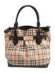 Burberry Haymarket Check Top Handle Bag Large