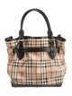 Burberry Haymarket Check Top Handle Bag Large