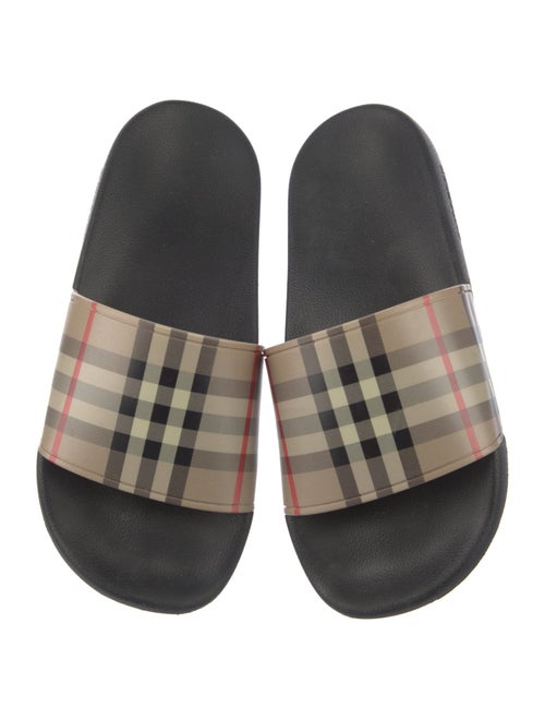 Burberry Nova Check Pattern Rubber Slides