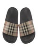Burberry Nova Check Pattern Rubber Slides