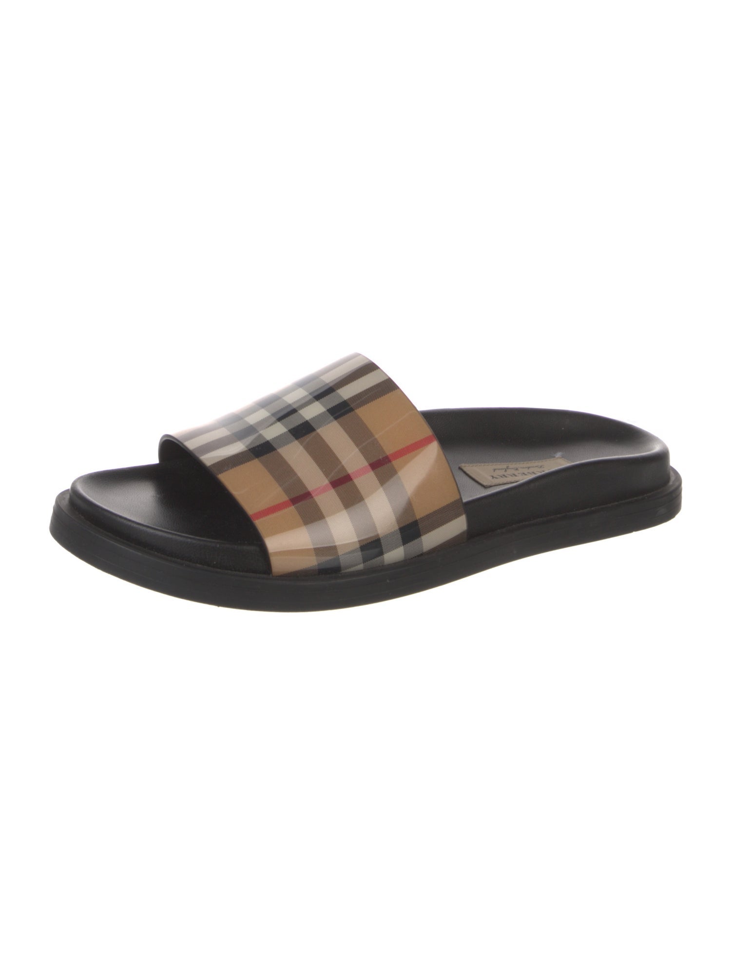 Burberry Nova Check Pattern PVC Slides