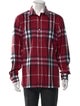 Burberry Nova Check Pattern Long Sleeve Shirt