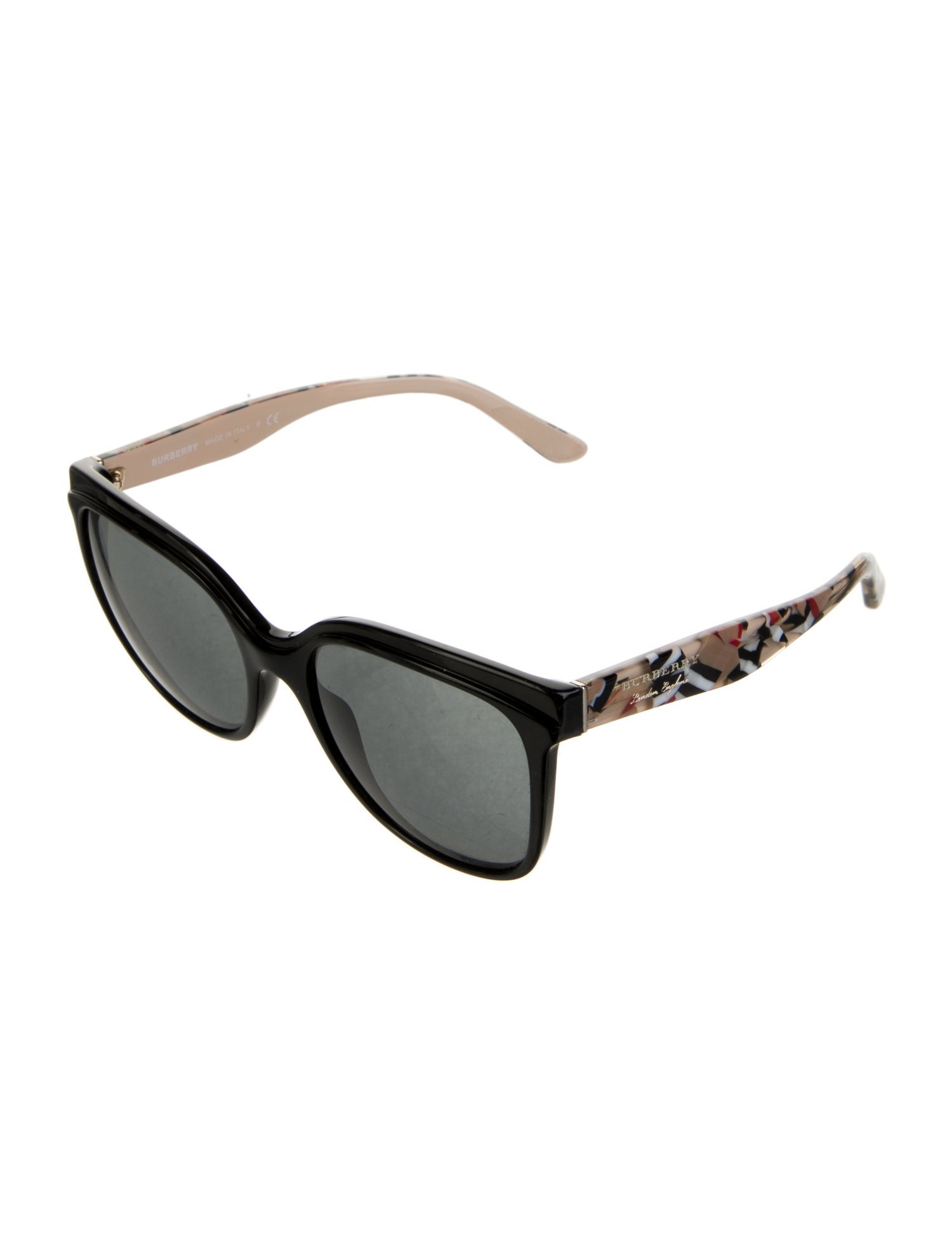 Burberry Nova Check Pattern Wayfarer Sunglasses