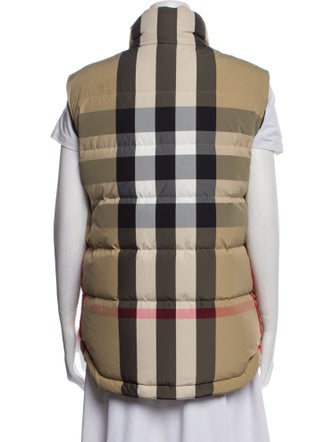 Burberry Plaid Print Vest