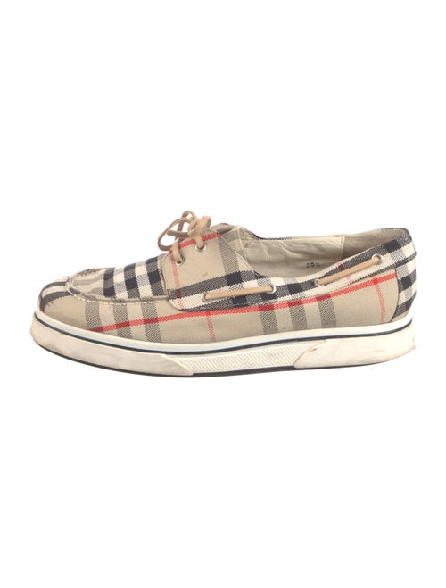 Burberry Nova Check Pattern Canvas Espadrilles