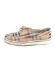 Burberry Nova Check Pattern Canvas Espadrilles