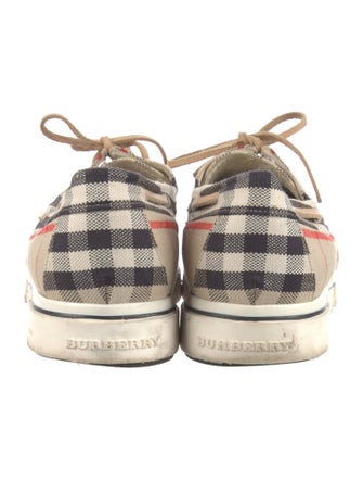 Burberry Nova Check Pattern Canvas Espadrilles