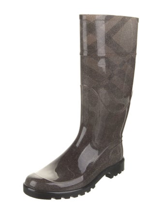 Burberry Rubber Printed Rain Boots
