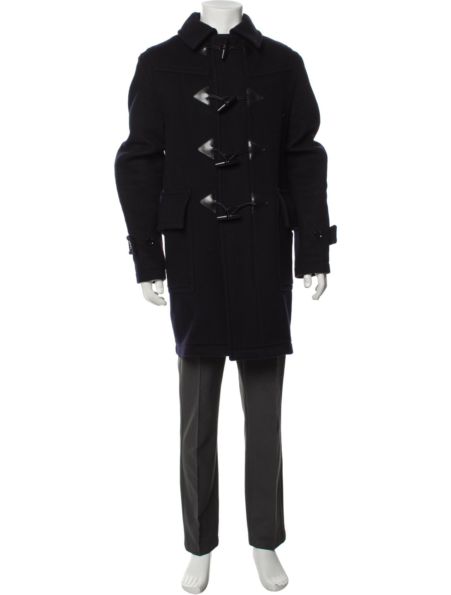 Burberry Nova Check Pattern Wool Parka