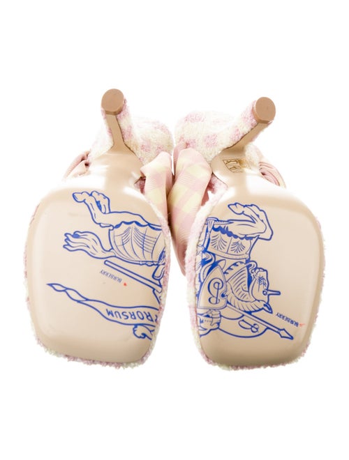 Burberry Plaid Print Flip Flops