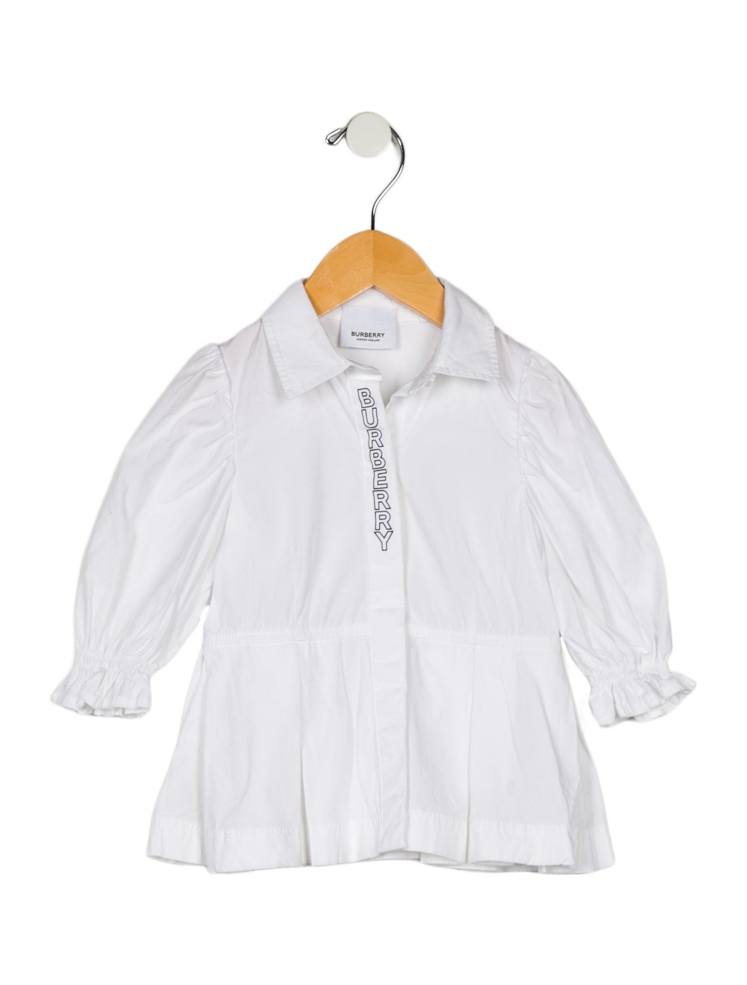 Burberry Toddler Girls' Graphic Print Pleated Long Sleeve Dress