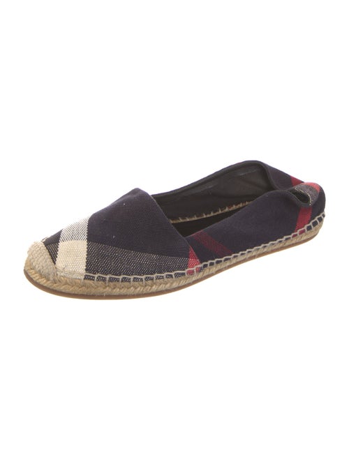 Burberry Nova Check Pattern Canvas Espadrilles