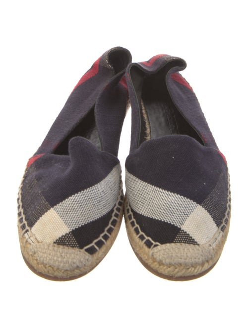 Burberry Nova Check Pattern Canvas Espadrilles