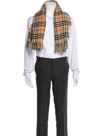 Burberry Virgin Wool House Check Pattern Scarf