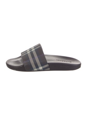 Burberry House Check Pattern Rubber Slides
