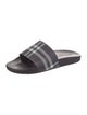 Burberry House Check Pattern Rubber Slides