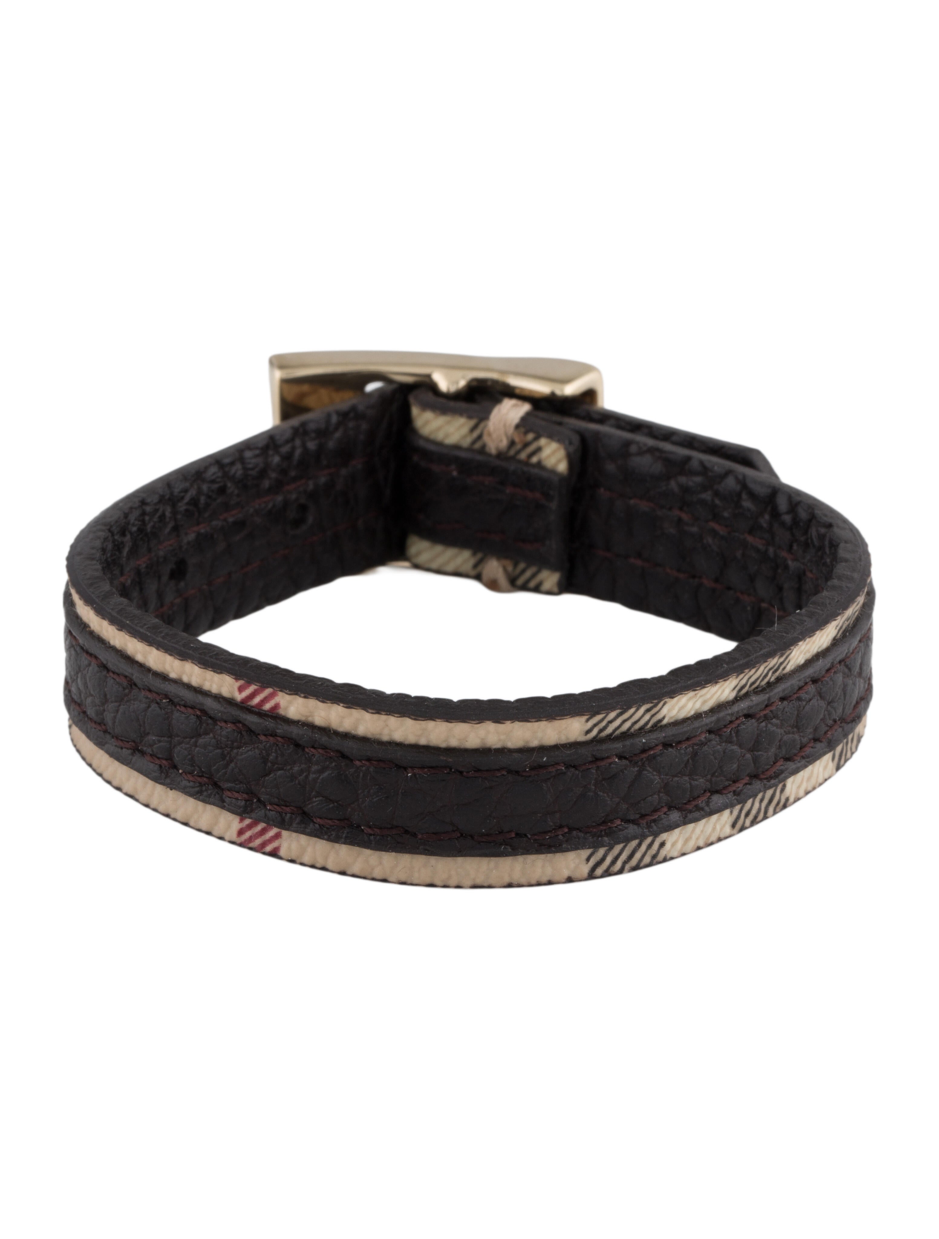 Burberry Leather Wrap Bracelet