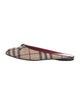 Burberry Nova Check Pattern Canvas Mules