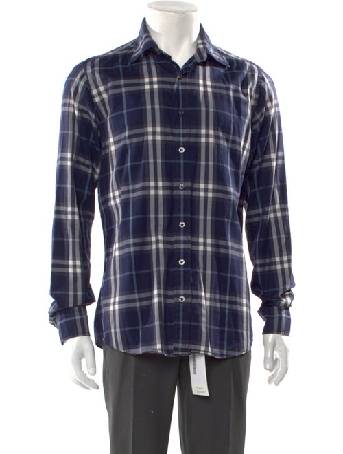 Burberry Nova Check Pattern Long Sleeve Shirt