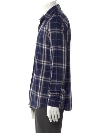 Burberry Nova Check Pattern Long Sleeve Shirt