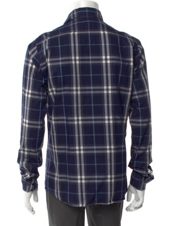 Burberry Nova Check Pattern Long Sleeve Shirt