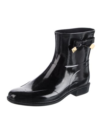 Burberry Rubber Bow Accents Rain Boots