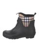Burberry House Check Pattern Rubber Rain Boots