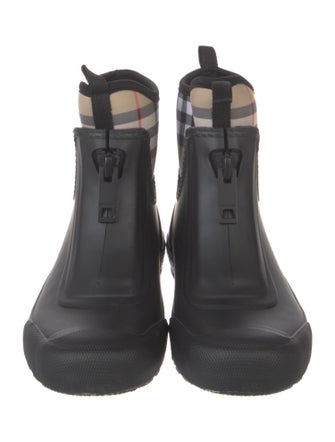 Burberry House Check Pattern Rubber Rain Boots