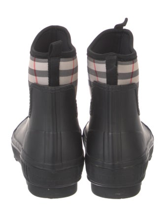 Burberry House Check Pattern Rubber Rain Boots