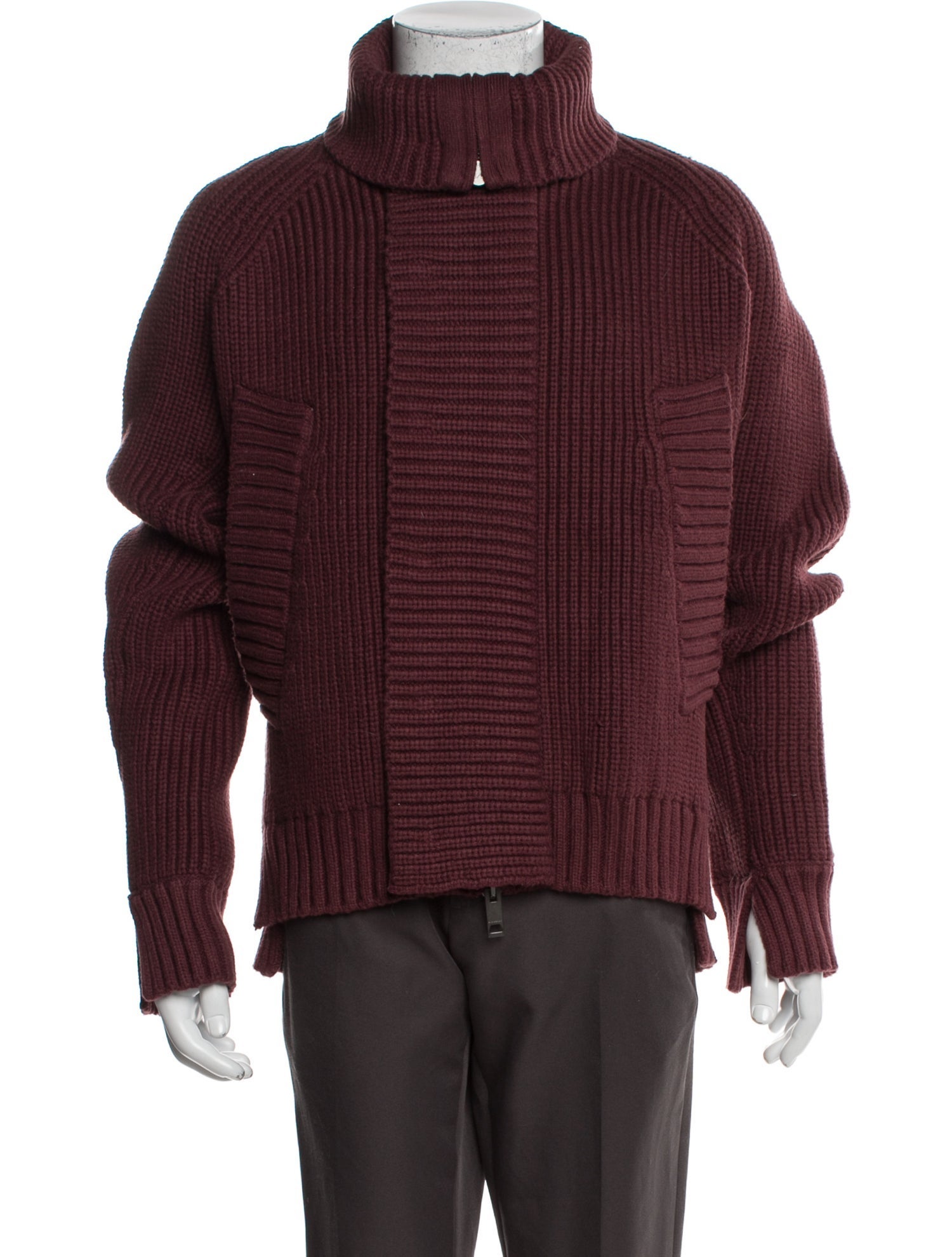 Burberry Turtleneck Long Sleeve Cardigan