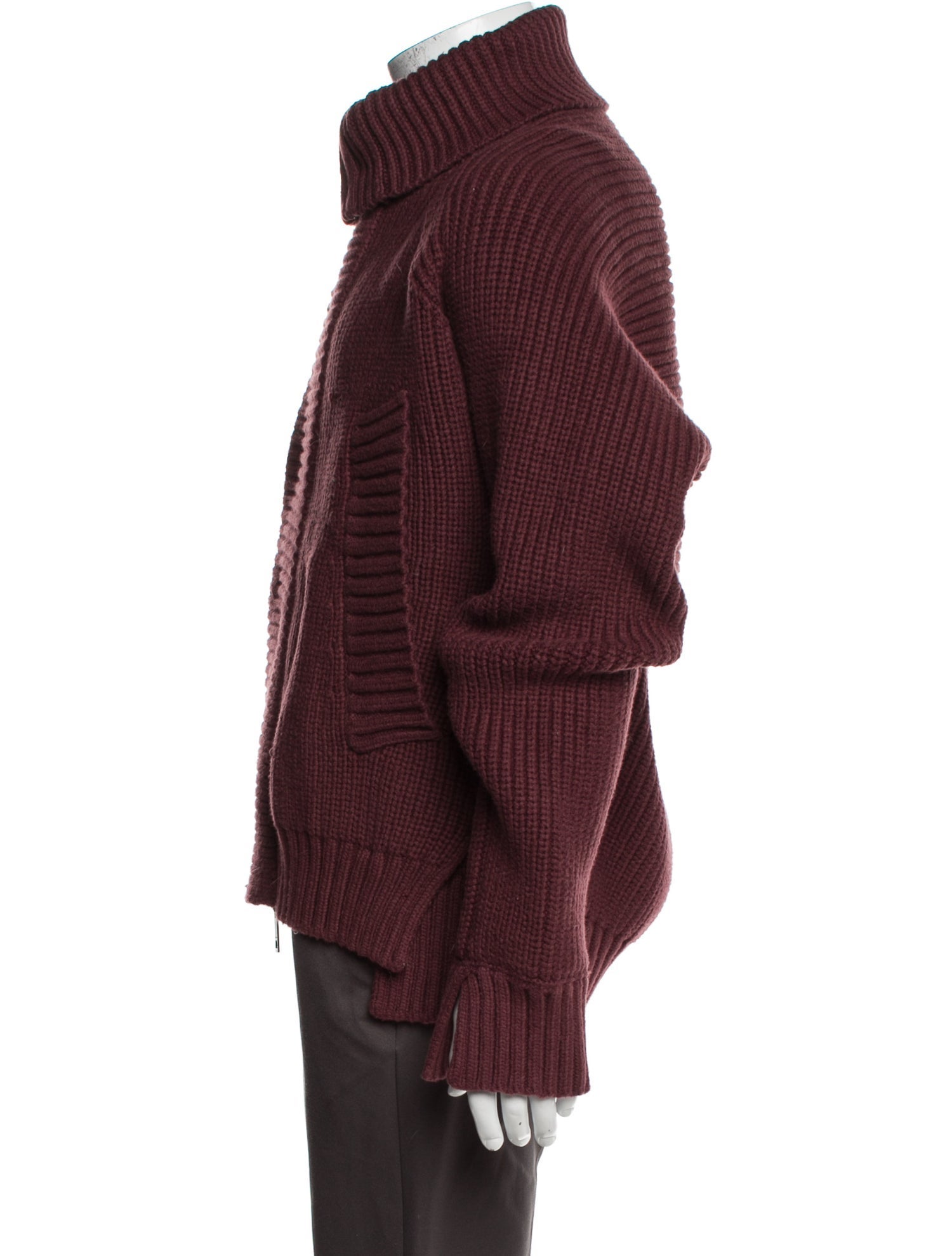 Burberry Turtleneck Long Sleeve Cardigan