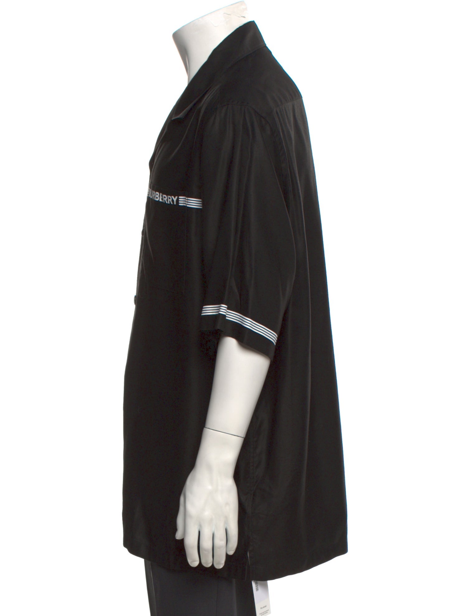 Burberry House Check Pattern Three-Quarter Sleeve Shirt