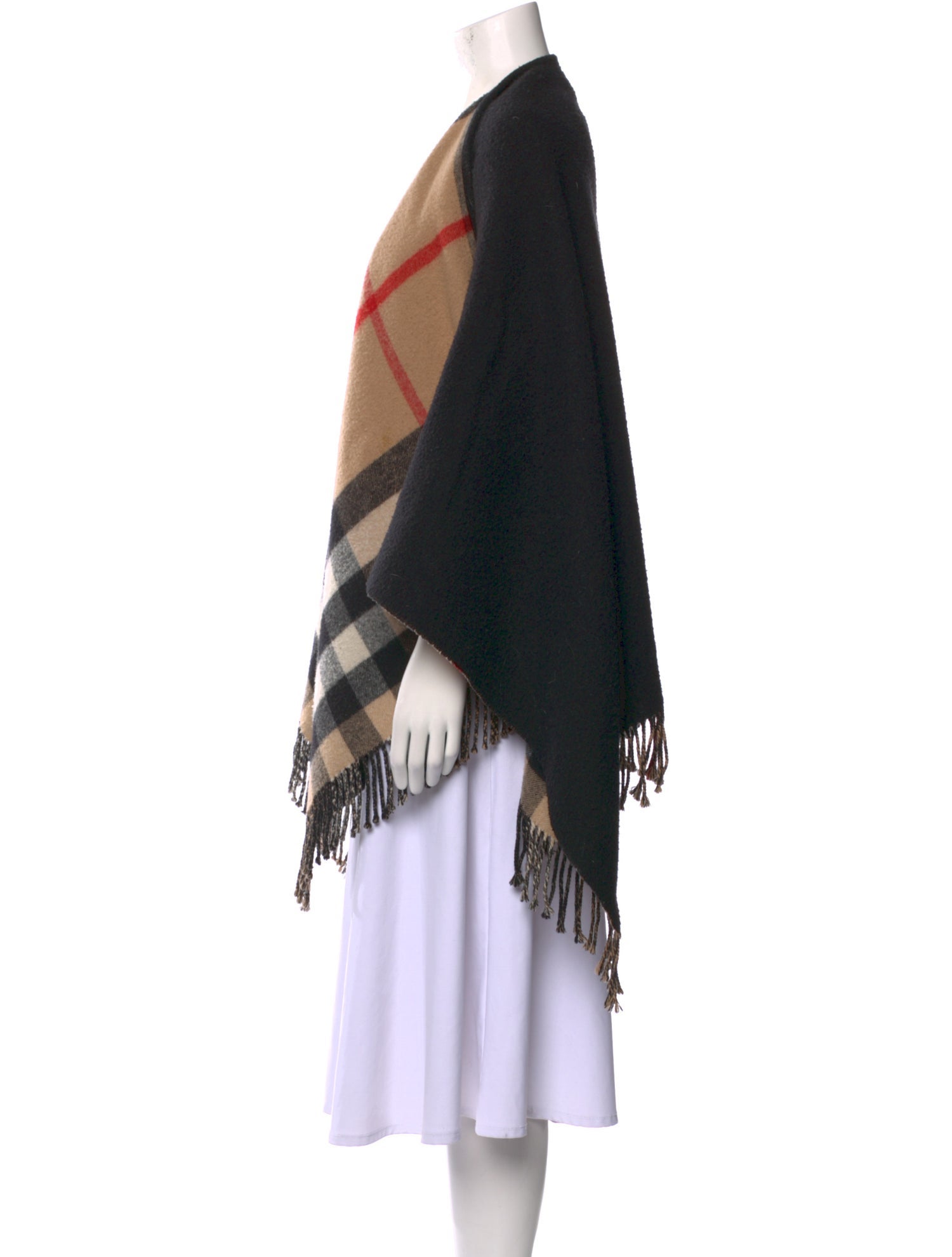 Burberry Wool Plaid Print Sweater