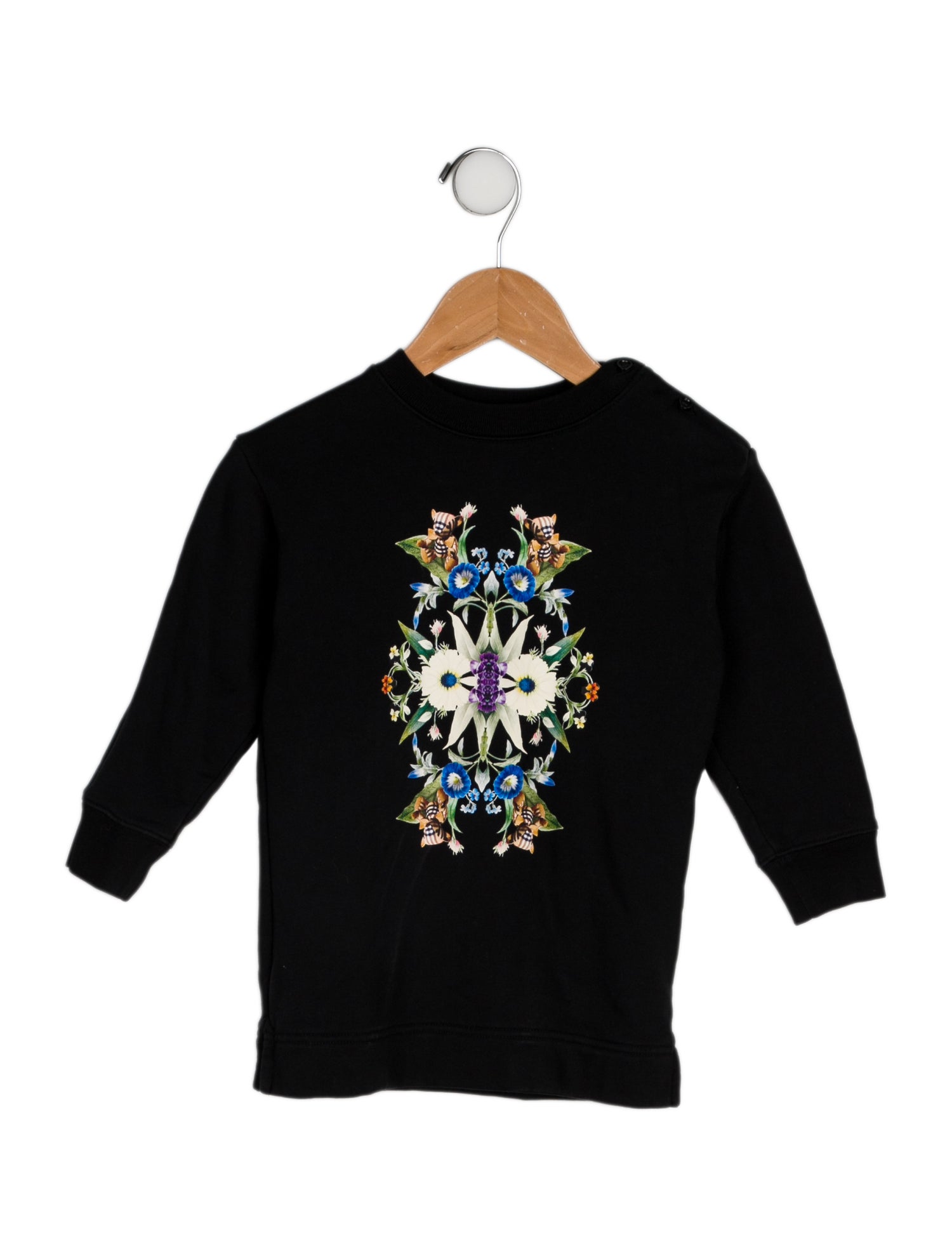 Burberry Toddler Girls' Graphic Printed Long Sleeve Dress