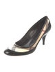Burberry Patent Leather Plaid Print Pumps