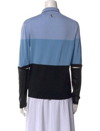 Burberry Wool Long Sleeve Polo