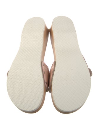 Burberry Leather Printed Slides