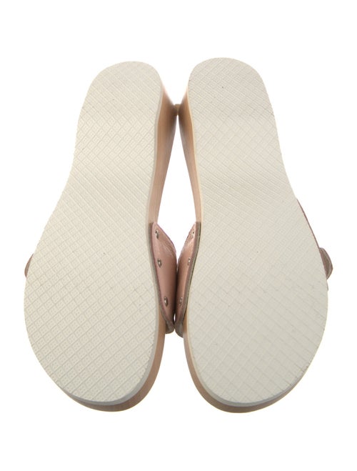 Burberry Leather Printed Slides