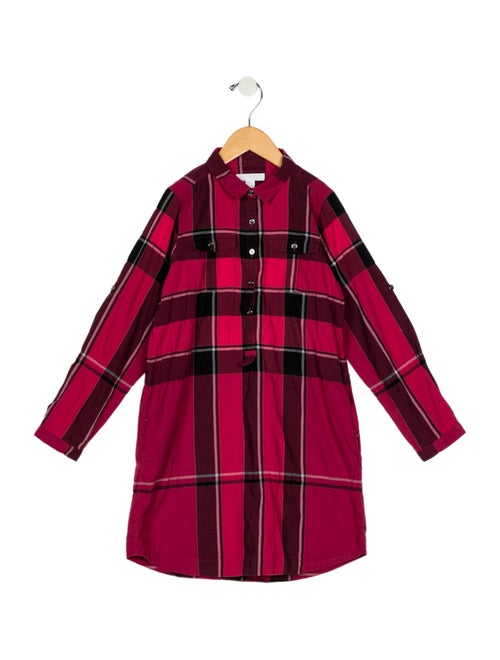 Burberry Kids Girls' Printed Long Sleeve Dress