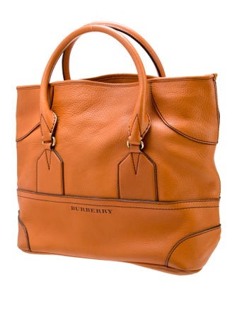 Burberry Leather Top Handle Bag