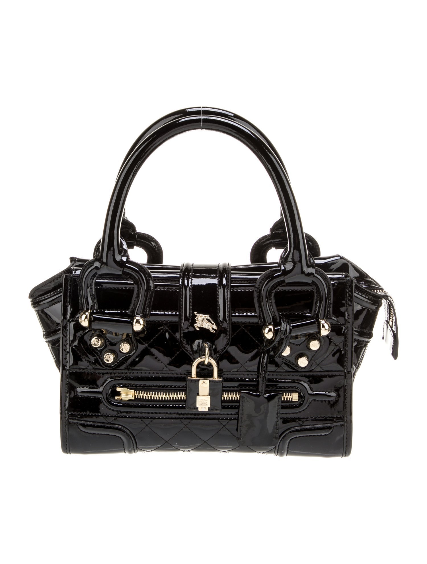 Burberry Quilted Top Handle Bag