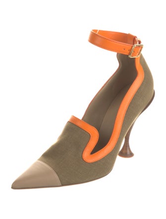 Burberry Canvas Printed Pumps