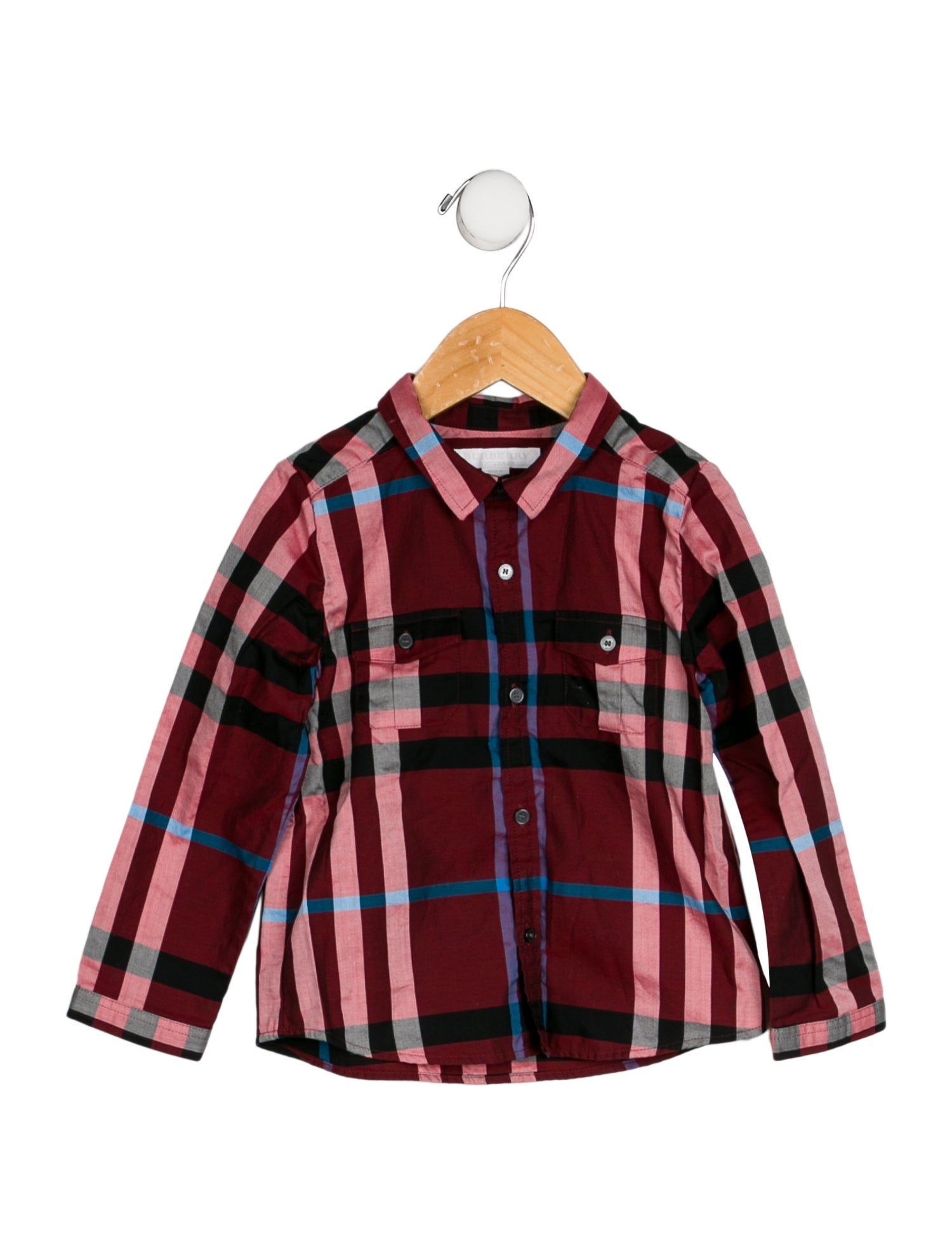 Burberry Boys' Patterned Long-Sleeve Shirt