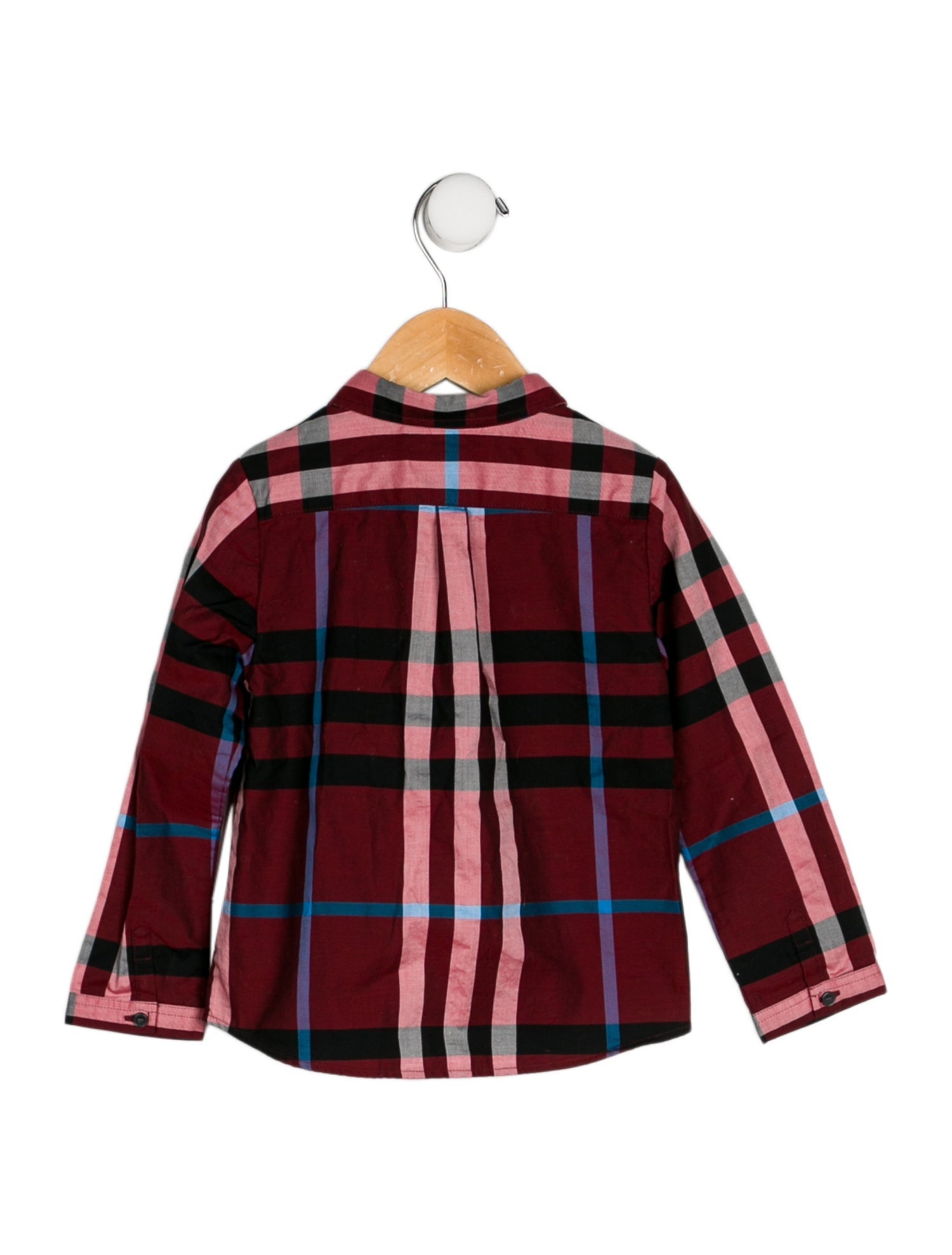 Burberry Boys' Patterned Long-Sleeve Shirt